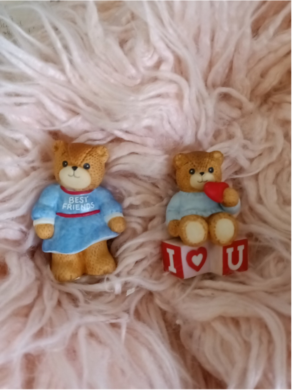 Lucy & Me Best Friends Girl Bear w/ I love U Little Bear Lucy Rigg Pair 1986